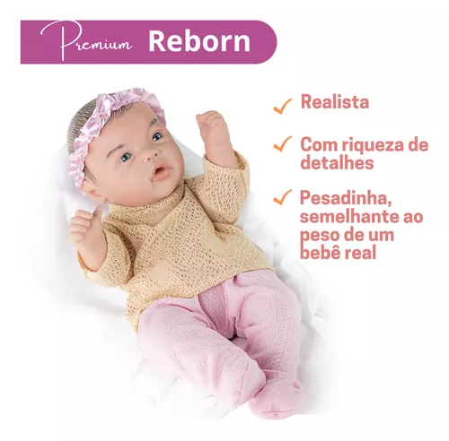 Bebe Reborn Boneca Real 100% Silicone Pode Banho Promoção
