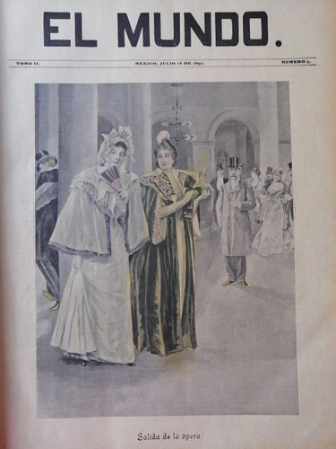 Portada Antigua 1897, Salida De La Opera