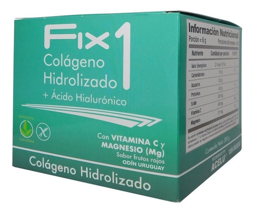 Colágeno Hidrolizado + Ácido Hialurónico - Fix 1