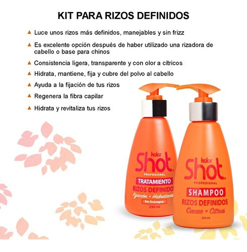 Kit Kolor Shot Tratamiento + Shampoo Rizos Definidos 250 Ml