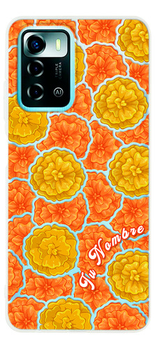 Funda Para Zte Para Mujer Flores Cempasúchil Con Nombre