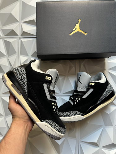 Jordan 3 Retro Off Noir Negro Talla 27.5