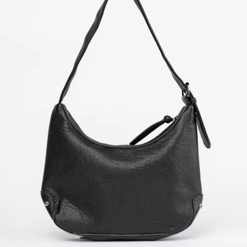 Cartera Rusty Astoria Shoulder Bag Negro Texturado Plata Negro