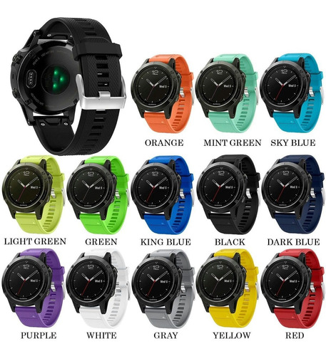 2 Correas Deportivas Para Garmin Fenix 5