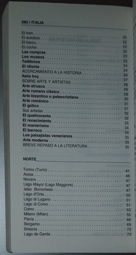 La Guia Del Trotamundos Italia/guida Agli Alberghi D'italia (Usado)