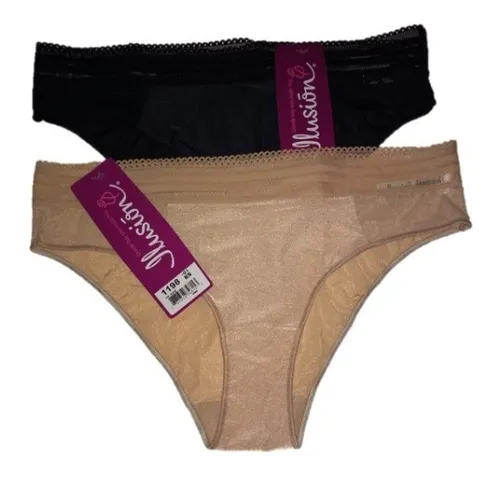 Par De Bikinis Suaves Con Encaje Marca Ilusi n. Mod. 1198 Cuotas