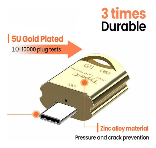 Zz Lector De Tarjetas De Memoria Usb Tipo C, Adaptador Otg,