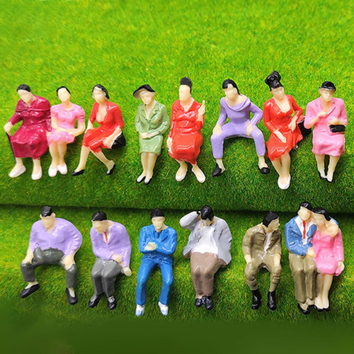 2 X 25 Piezas Escala Ho 1:87 Figuras Paisaje Personas