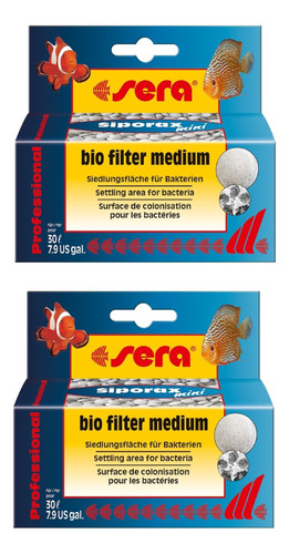 Kit Siporax Mini 35g/65ml (até 30 L) Bio Filter Medium X2