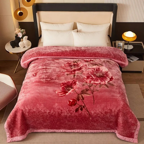 Frazada Polar Termica King Premium 200x220cm Hermosa 321003 Foto