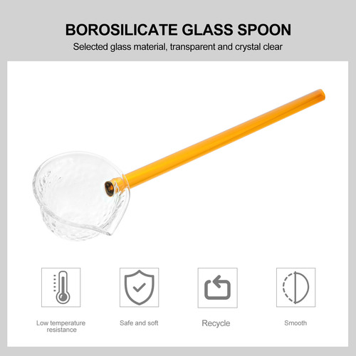 Cucharilla De Vidrio De Estilo Japonés Con Mango Largo Home