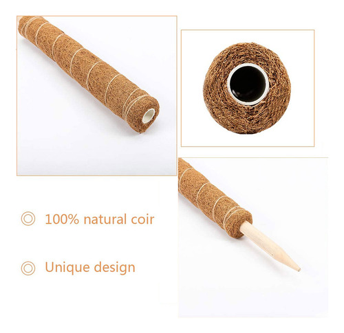 Soporte Para Plantas Con Forma De Bastón De Fibra De Coco, R