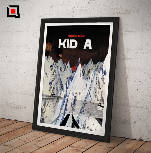 Cuadro Radiohead Kid A Lamina 60x40 Vidrio Poster Retro