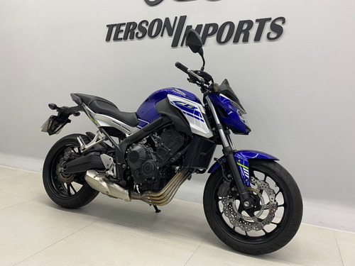Imagem 3 de 8 de Honda Cb 650f Abs 2018 Azul