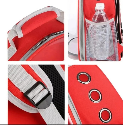 Mochila Portamascotas Respirable Para Gatos,perros Etc.