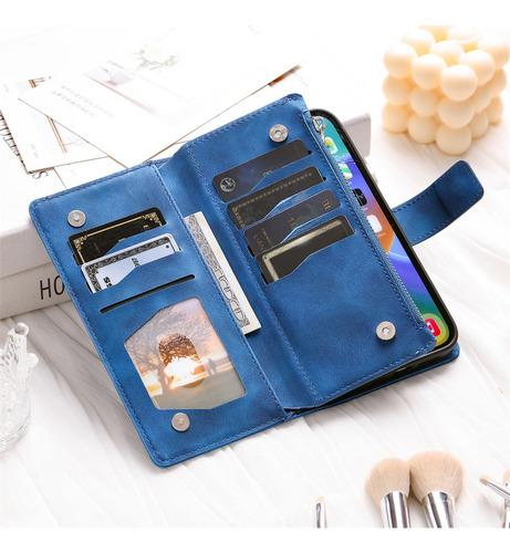 Funda Tipo Cartera Con Cremallera For Motorola G82 G72 G62