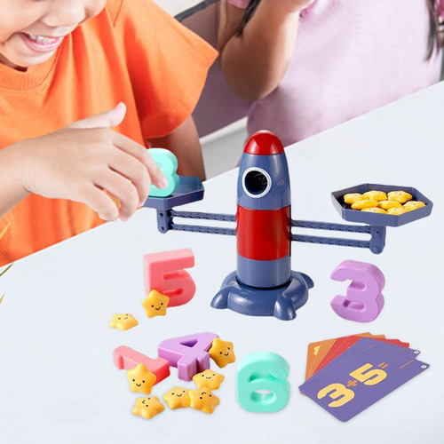 Rocket Balance Scale Juego De Mesa Juguetes Matemáticas