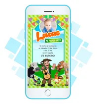 Comprar Invitación Virtual Digital Imagen - La Granja De Zenón +foto