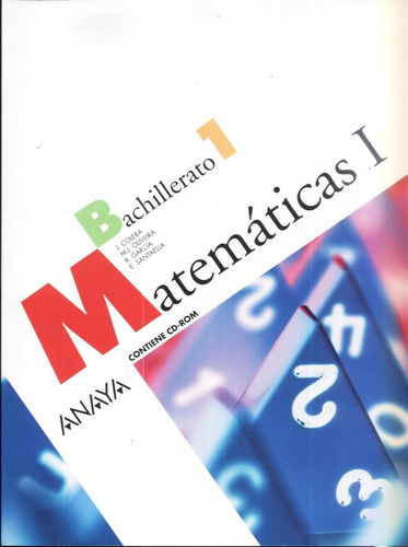 Matemáticas 1 Con Cd Bachillerato Anaya