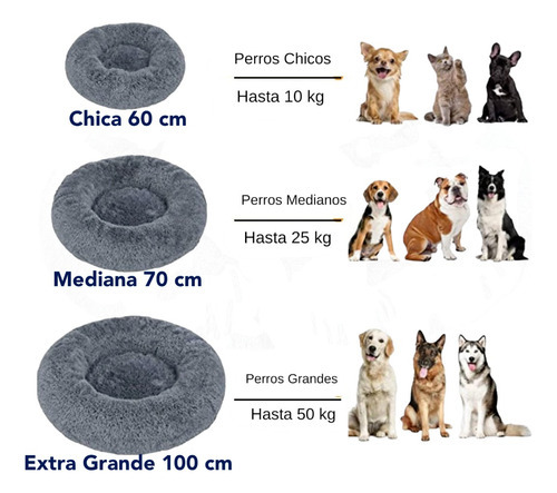 Cama Tipo Dona Antiestres Para Perros Raza Xgrande / Gigante Color Negro