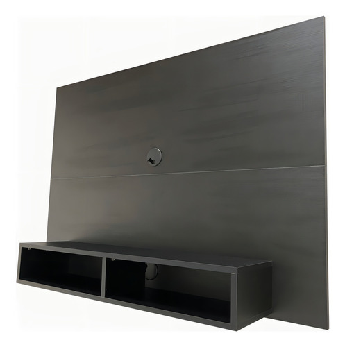 Painel 100% Mdf Para Tv Até 42 Polegadas Com Nichos Cor Preto