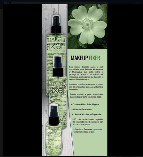 Imagen 2 de 3 de Fijador De Maquillaje (fixer) Grande Dermatisse 250 Ml