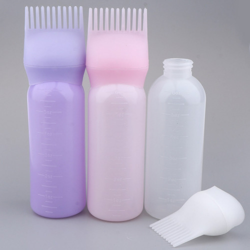 Aplicador De La Botella De Tinte Para El Cabello Blanco