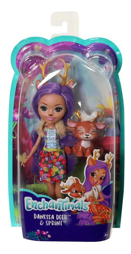 Muñeca Enchantimals Y Mascota Animal Amigo Mattel Tiendajyh