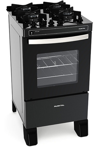 Cocina Punktal Super Gas Horno Mesada Vidrio Pk-gl4b Gtia Of