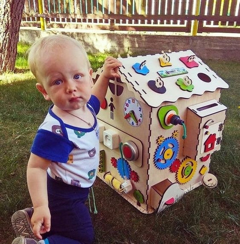 Imagen 3 de 3 de Tablero Didáctico Casita Metodo Montessori Personalizado
