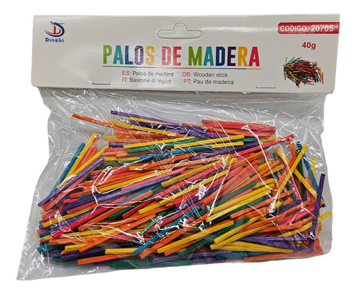 Palotines De Madera De Colores 50g