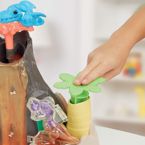 Imagen 4 de 5 de Play-doh Slime Dino Crew Volcan Hydro Glitz F1500 Masas Edu Color Multicolor
