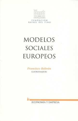 Libro Modelos Sociales Europeos
