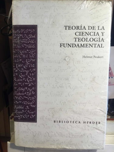 Teoría De La Ciencia Y Teología Fundamental Helmut Peukert