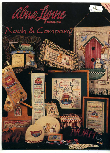 Alma Lynn Designs Noah Company Folleto Patron Punto Cruz