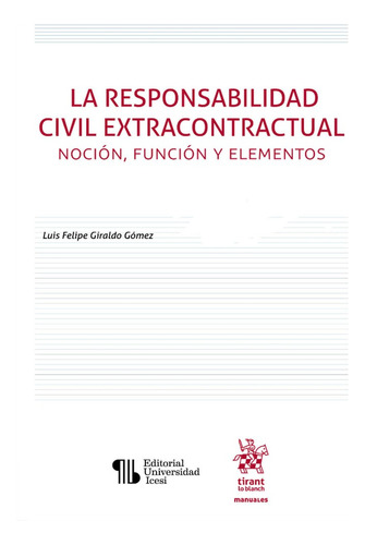 La Responsabilidad Civil Extracontractual. Noción, Función 