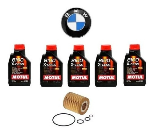 Kit Troca De Oleo Bmw Serie 3 328i 2014 Em Diante Motul 8100