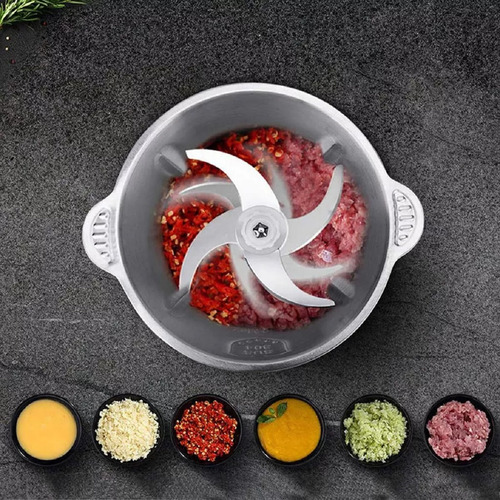 Moedor Elétrico Multiprocessador Carne, Picador Legumes Inox