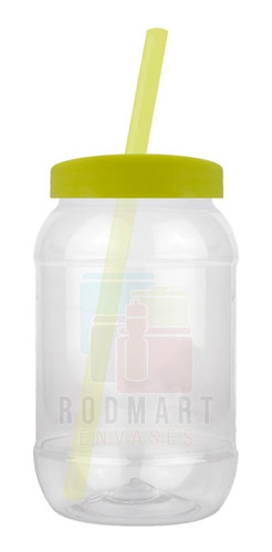 Imagen 7 de 10 de Mason Jar,bules,dulcero 500ml Tapa Popote 40 Piezas Lisas