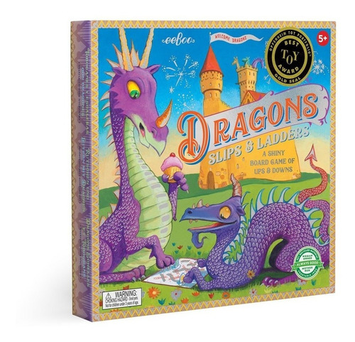 Juego Escaleras Y Toboganes Dragones Eeboo Niños Didáctico 