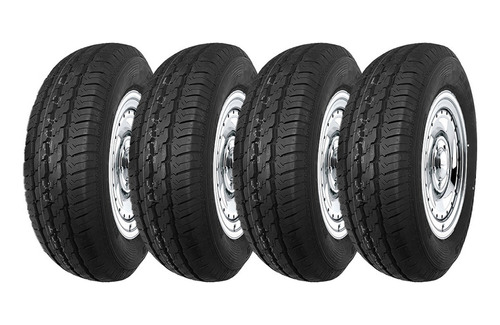 Set 4 Neumatico 195r14 106/104t G326 Kingboss 8pr Ltr Chn