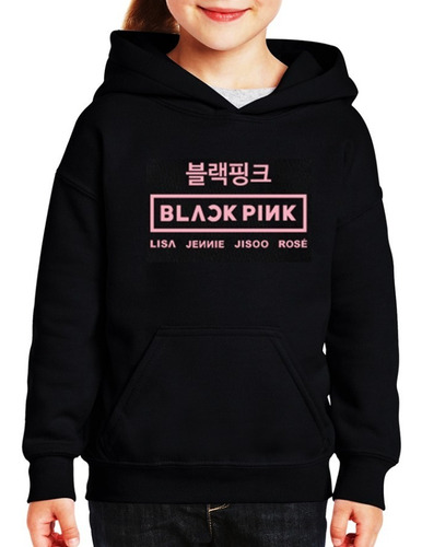 Sudadera Black Pink Logo Simbolo Y Nombres Kpop Fan Music 