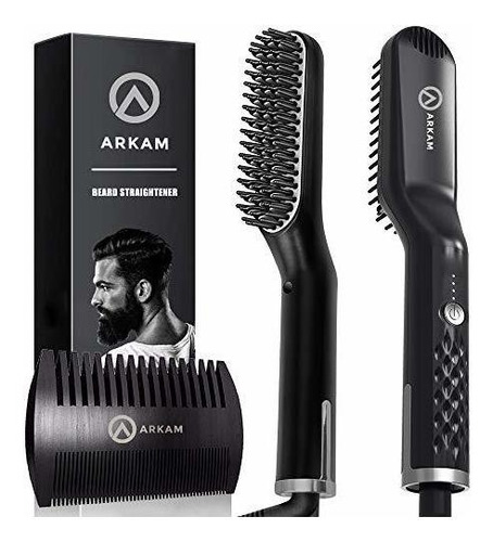 Arkam Premium Alisador De Barba Para Hombres  Peine Alisador