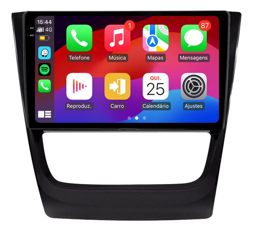 Multimídia Gol G6 9p Aikon Electron Carplay 2gb 64gb Voz