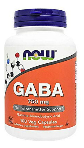 Ahora Foods, Gaba 500 Mg Más B6, 100 Cápsulas.