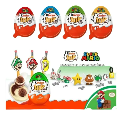Kinder Joy Super Mario 40g Caixa Com 2 Unidades De 20g | MercadoLivre