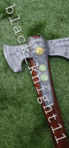 Hacha Leviatan De Kratos God Of War Acero Madera Lujo Espad