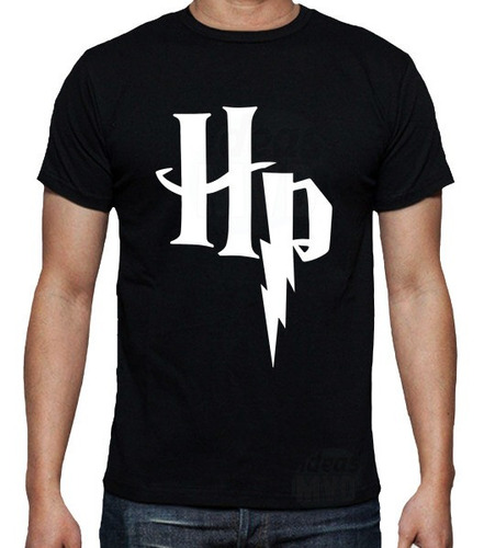 Remera Harry Potter (negra) Ideas Mvd