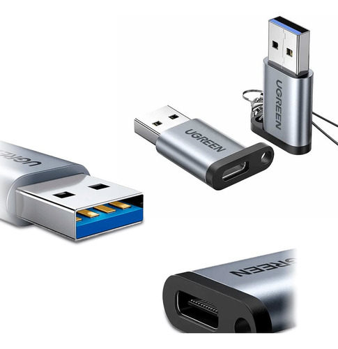 Adaptador Usb 3.0 Macho A Usb 3.1 Tipo C Hembra Ugreen