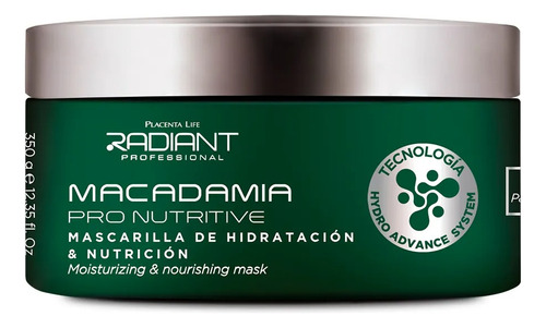 Mascarilla Radiant Macadamia Pro Nutritive 350 Gr
